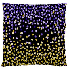 Space Star Light Gold Blue Beauty Standard Flano Cushion Case (two Sides)