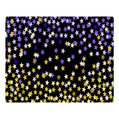 Space Star Light Gold Blue Beauty Double Sided Flano Blanket (large)  by Mariart