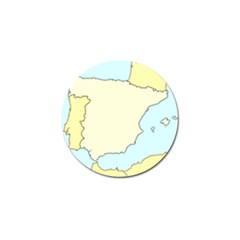 Spain Map Modern Golf Ball Marker (10 Pack)