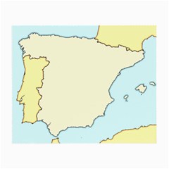 Spain Map Modern Small Glasses Cloth (2-side) by Mariart