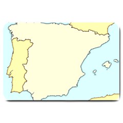 Spain Map Modern Large Doormat 