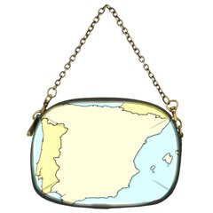 Spain Map Modern Chain Purses (one Side) 