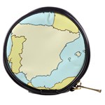 Spain Map Modern Mini Makeup Bags Front