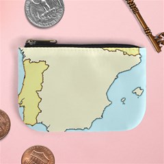 Spain Map Modern Mini Coin Purses by Mariart