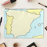 Spain Map Modern Cosmetic Bag (XL) Front