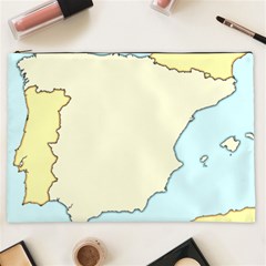 Spain Map Modern Cosmetic Bag (xxl)  by Mariart