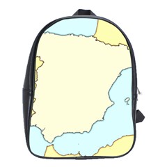 Spain Map Modern School Bag (xl)