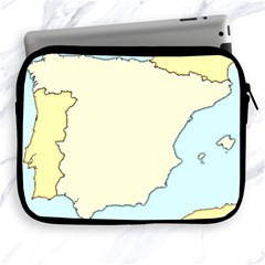 Spain Map Modern Apple Ipad 2/3/4 Zipper Cases by Mariart