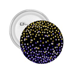 Space Star Light Gold Blue Beauty Black 2 25  Buttons