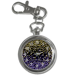 Space Star Light Gold Blue Beauty Black Key Chain Watches