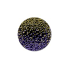 Space Star Light Gold Blue Beauty Black Golf Ball Marker (10 Pack) by Mariart