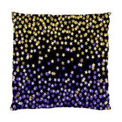 Space Star Light Gold Blue Beauty Black Standard Cushion Case (one Side) by Mariart