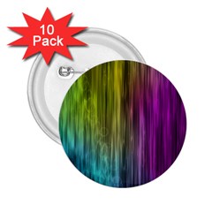 Rainbow Bubble Curtains Motion Background Space 2 25  Buttons (10 Pack)  by Mariart