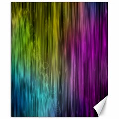 Rainbow Bubble Curtains Motion Background Space Canvas 8  X 10  by Mariart