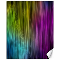 Rainbow Bubble Curtains Motion Background Space Canvas 11  X 14   by Mariart