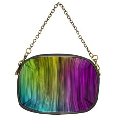 Rainbow Bubble Curtains Motion Background Space Chain Purses (two Sides)  by Mariart