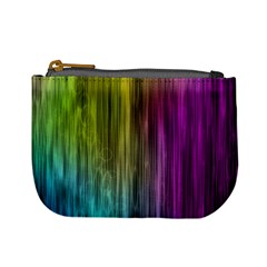 Rainbow Bubble Curtains Motion Background Space Mini Coin Purses by Mariart