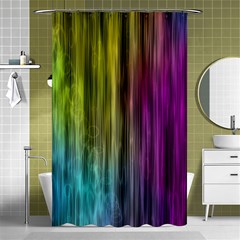 Rainbow Bubble Curtains Motion Background Space Shower Curtain 48  X 72  (small)  by Mariart