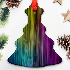 Rainbow Bubble Curtains Motion Background Space Ornament (christmas Tree) 