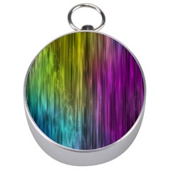 Rainbow Bubble Curtains Motion Background Space Silver Compasses by Mariart