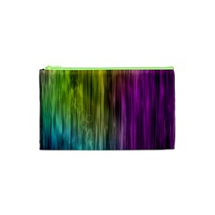 Rainbow Bubble Curtains Motion Background Space Cosmetic Bag (xs) by Mariart