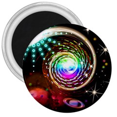 Space Star Planet Light Galaxy Moon 3  Magnets