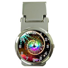 Space Star Planet Light Galaxy Moon Money Clip Watches