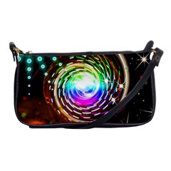 Space Star Planet Light Galaxy Moon Shoulder Clutch Bags by Mariart