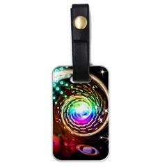 Space Star Planet Light Galaxy Moon Luggage Tags (one Side)  by Mariart