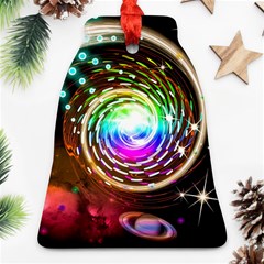 Space Star Planet Light Galaxy Moon Ornament (bell)