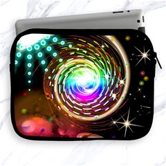 Space Star Planet Light Galaxy Moon Apple Ipad 2/3/4 Zipper Cases by Mariart