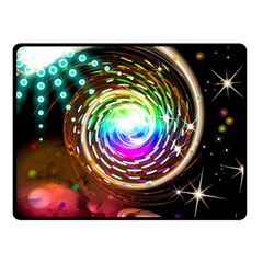 Space Star Planet Light Galaxy Moon Double Sided Fleece Blanket (small)  by Mariart