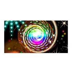 Space Star Planet Light Galaxy Moon Satin Wrap by Mariart