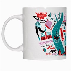 London Illustration City White Mugs