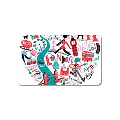 London Illustration City Magnet (name Card)