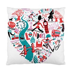 London Illustration City Standard Cushion Case (one Side) by Mariart