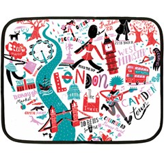 London Illustration City Fleece Blanket (mini) by Mariart