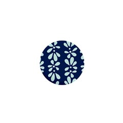 Star Flower Floral Blue Beauty Polka 1  Mini Buttons