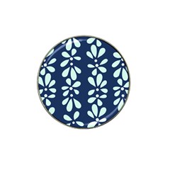 Star Flower Floral Blue Beauty Polka Hat Clip Ball Marker by Mariart