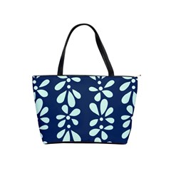 Star Flower Floral Blue Beauty Polka Shoulder Handbags by Mariart