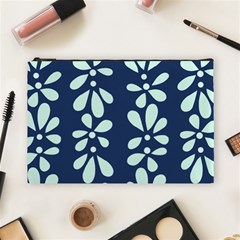 Star Flower Floral Blue Beauty Polka Cosmetic Bag (large)  by Mariart