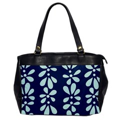 Star Flower Floral Blue Beauty Polka Office Handbags by Mariart