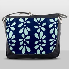 Star Flower Floral Blue Beauty Polka Messenger Bags