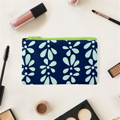 Star Flower Floral Blue Beauty Polka Cosmetic Bag (xs) by Mariart