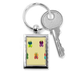 Spring Butterfly Wallpapers Beauty Cute Funny Key Chains (rectangle) 