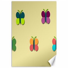 Spring Butterfly Wallpapers Beauty Cute Funny Canvas 12  X 18   by Mariart