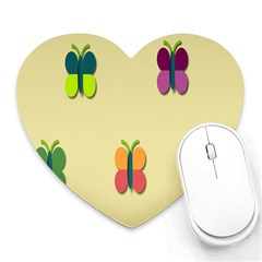 Spring Butterfly Wallpapers Beauty Cute Funny Heart Mousepads