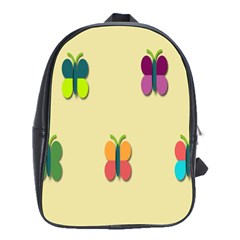 Spring Butterfly Wallpapers Beauty Cute Funny School Bag (large) by Mariart