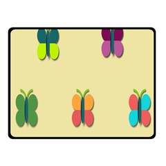 Spring Butterfly Wallpapers Beauty Cute Funny Fleece Blanket (small) by Mariart