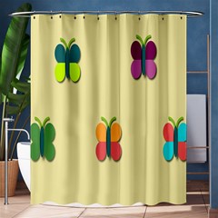 Spring Butterfly Wallpapers Beauty Cute Funny Shower Curtain 60  X 72  (medium)  by Mariart